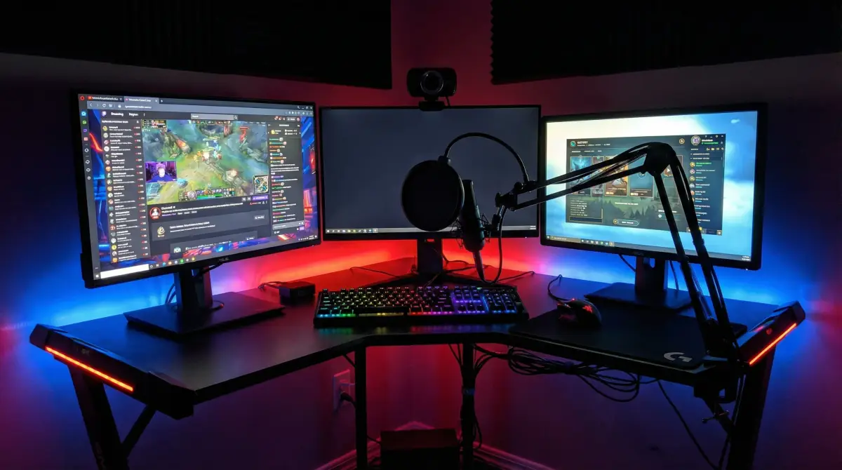 游戏主播直播间搭建案例 直播控制台